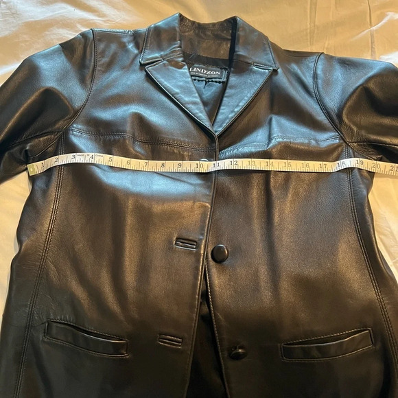 Vintage Lindzon  Women’s Leather Jacket - Size 10 - Made in Canada - Picture 12 of 12